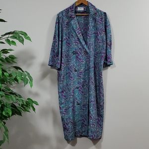 Asymmetrical Blue and Purple Dress